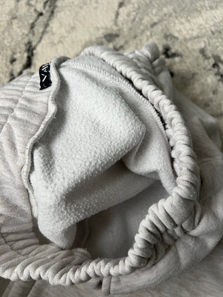 Gri Kadın Peluş Detaylı Rahat Eşofman - Görsel 4