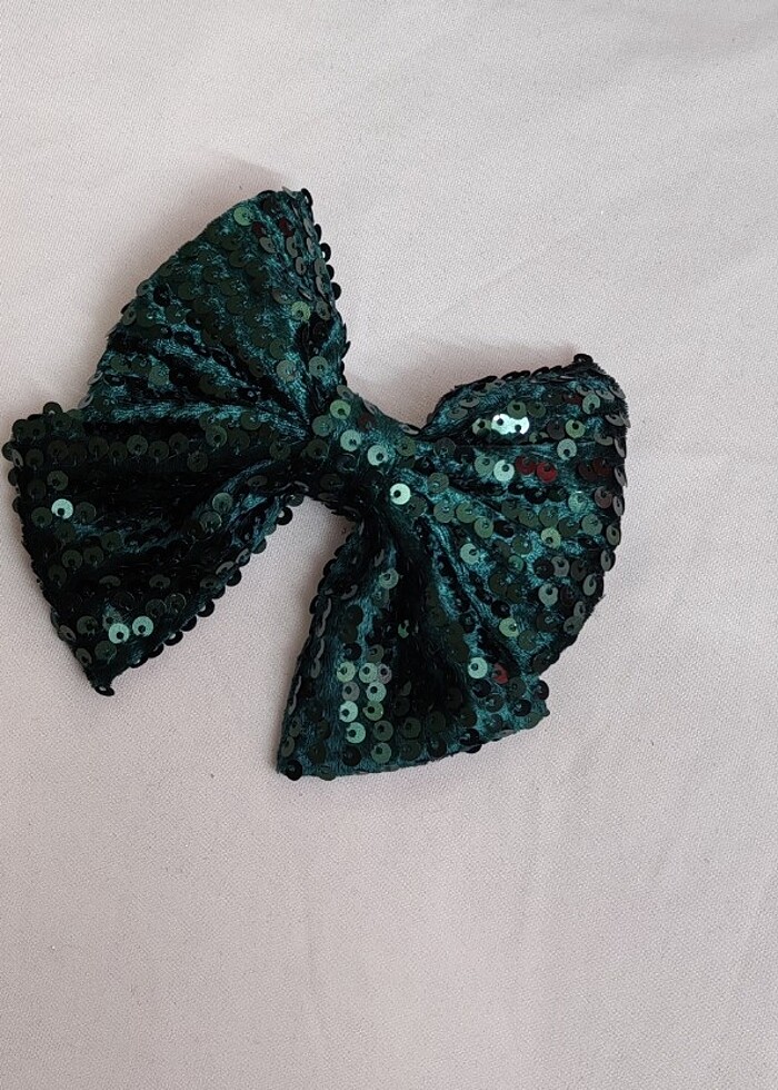 Kadife pullu fiyonk toka  - Görsel 2