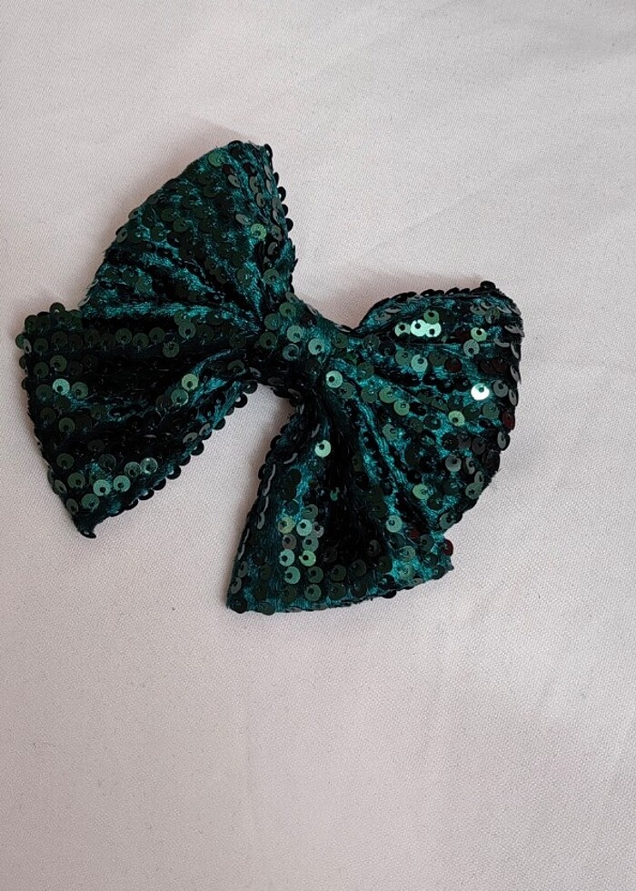 Kadife pullu fiyonk toka  - Görsel 3