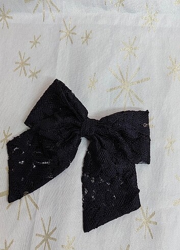 Siyah dantel fiyonk toka  - Görsel 3
