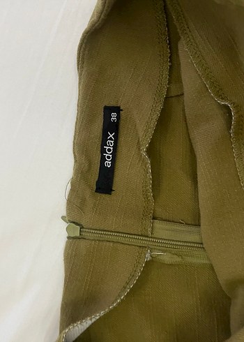 Nakışlı Bohem Kadın Haki Uzun Etek - Görsel 3