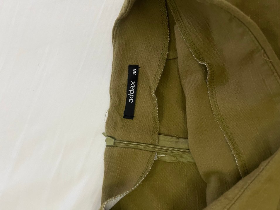 Nakışlı Bohem Kadın Haki Uzun Etek - Görsel 3