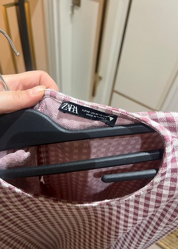 Kahverengi Gri Kareli Midi Elbise - Görsel 3