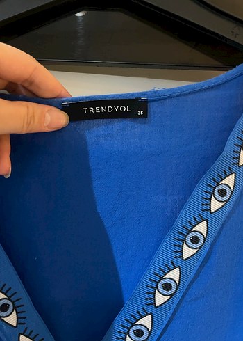 Mavi elbise - Görsel 4