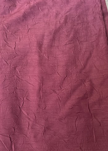 Bordo Keten Kadın Şal, Dökümlü Bohem Stil