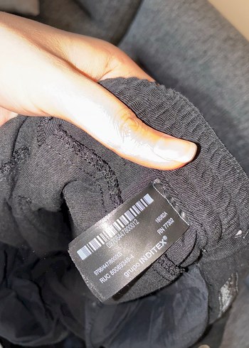 Siyah Kemerli Midi Keten Kadın Pantolon - Görsel 2