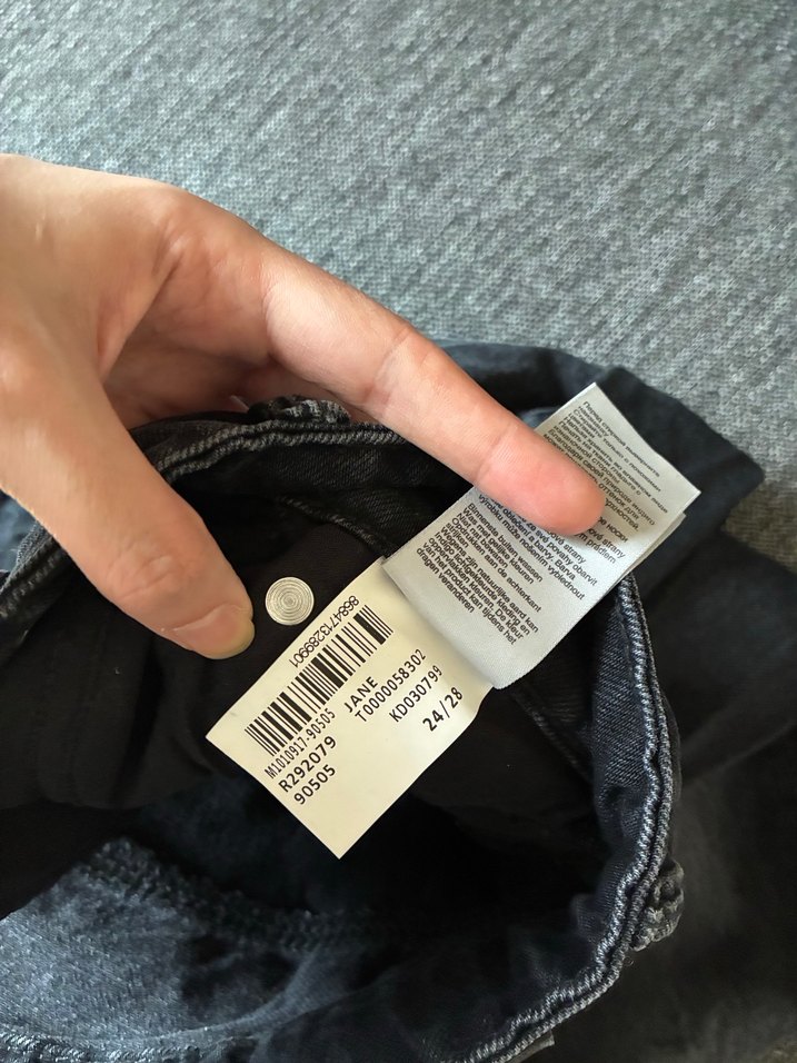 Gri Kadın Bol Kesim Midi Kot Pantolon - Görsel 3