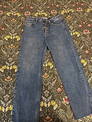 Bershka Düğmeli Jean Pantolon