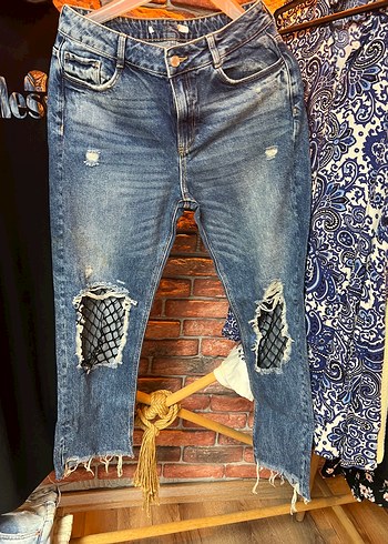 File detaylı jean