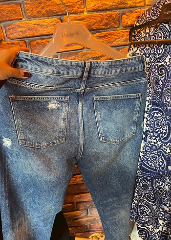 m Beden File detaylı jean