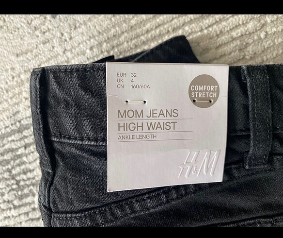 32 Beden H&M jean pantolon etiketli