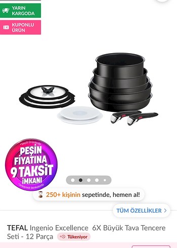 Tefal Ingenio Excellence 6'lı Tava ve Tencere Seti