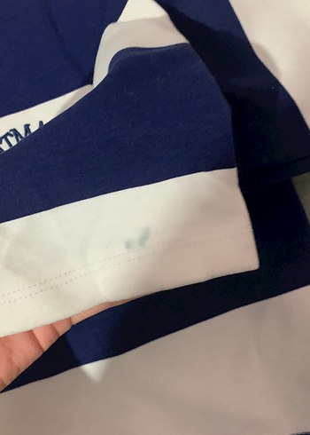 Pamuklu Çizgili Polo Yaka crop - Görsel 3