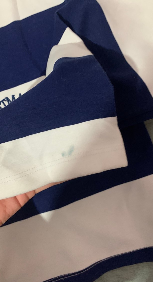 Pamuklu Çizgili Polo Yaka crop - Görsel 3