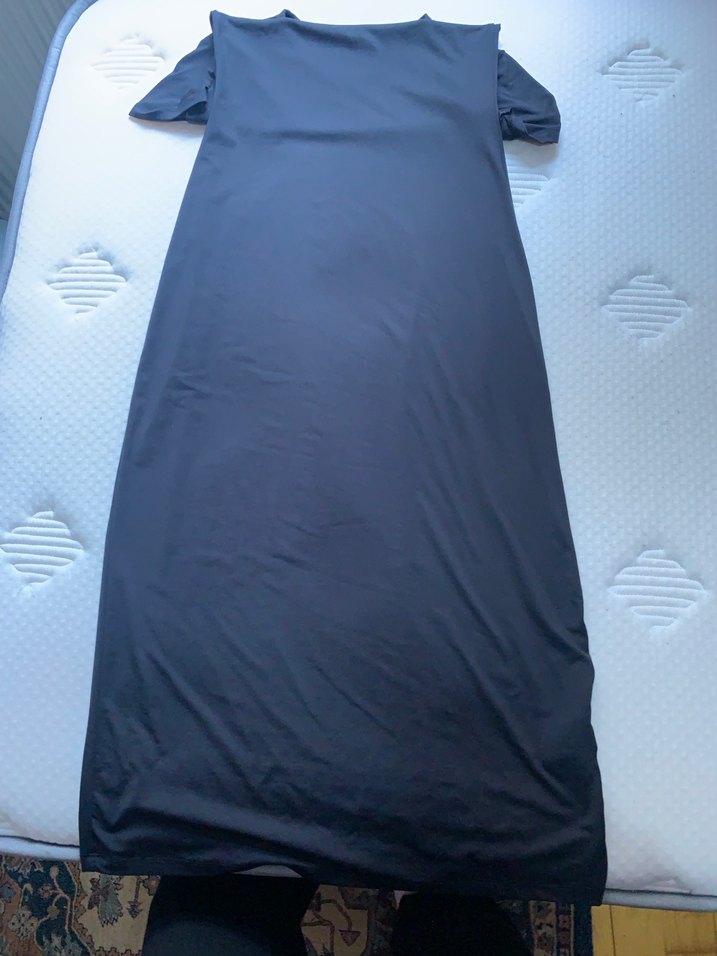 Siyah Kısa Kollu elbise - Görsel 2