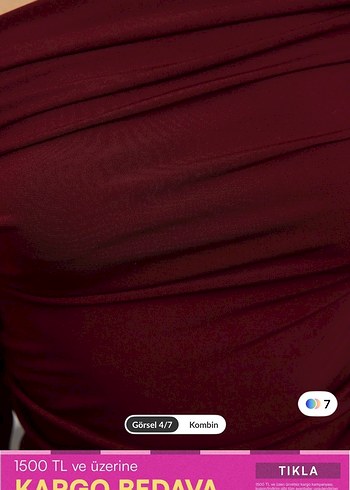 Bordo Drapeli Uzun Kollu Kadın Bluz - Görsel 6