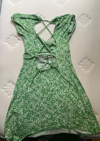 Bershka Yeşil Mini Elbise - Görsel 2