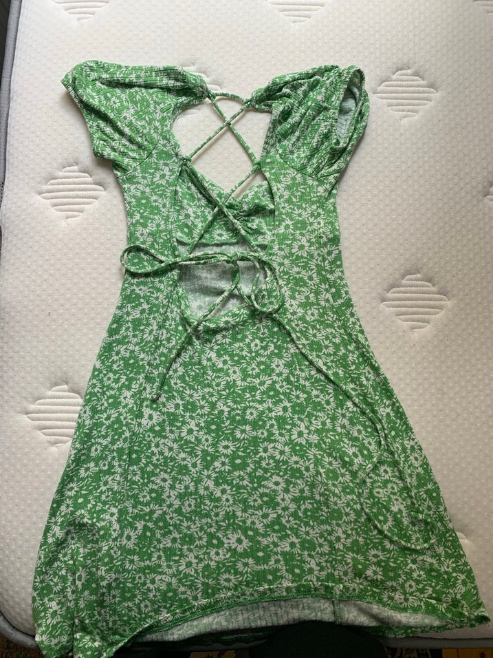 Bershka Yeşil Mini Elbise - Görsel 2