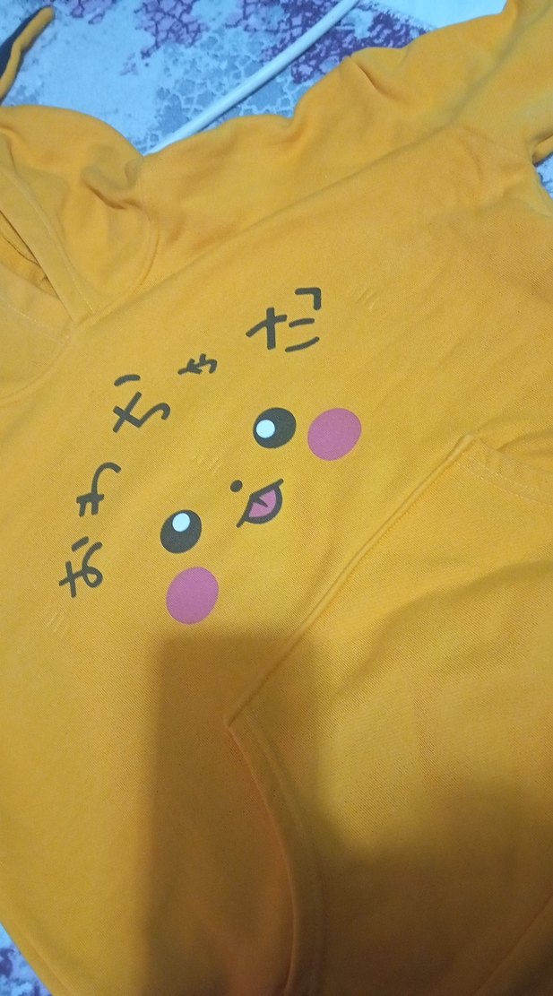 Sarı Kapüşonlu Pikachu Sweatshirt - Görsel 4