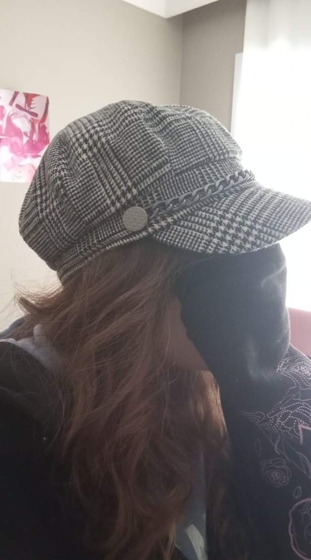 Paris tarzı zincirli şapka - Görsel 2