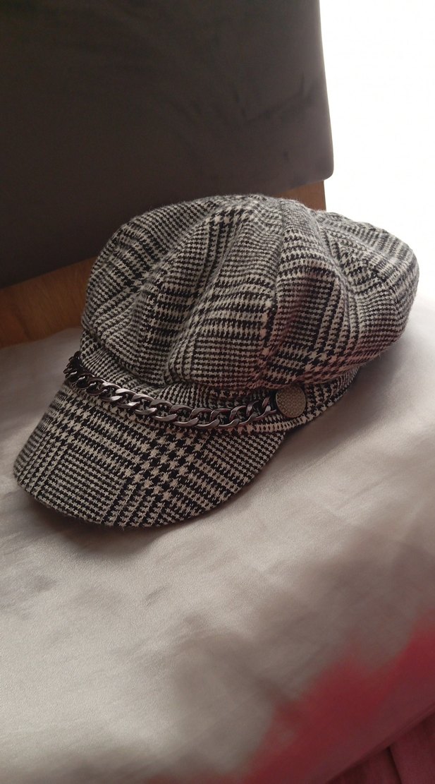 Paris tarzı zincirli şapka - Görsel 3