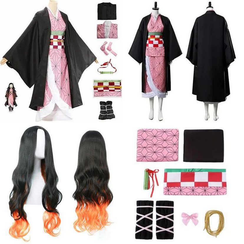 Nezuko Cosplay Tam Set - Görsel 2