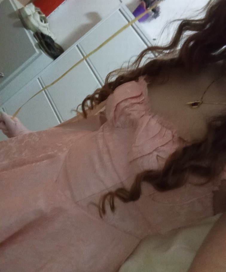 Pembe Arkası Kurdeleli Elbise Mezuniyet Doğum Günü Elbisesi - Görsel 3