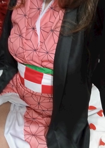 Nezuko Cosplay Tam Set - Görsel 3