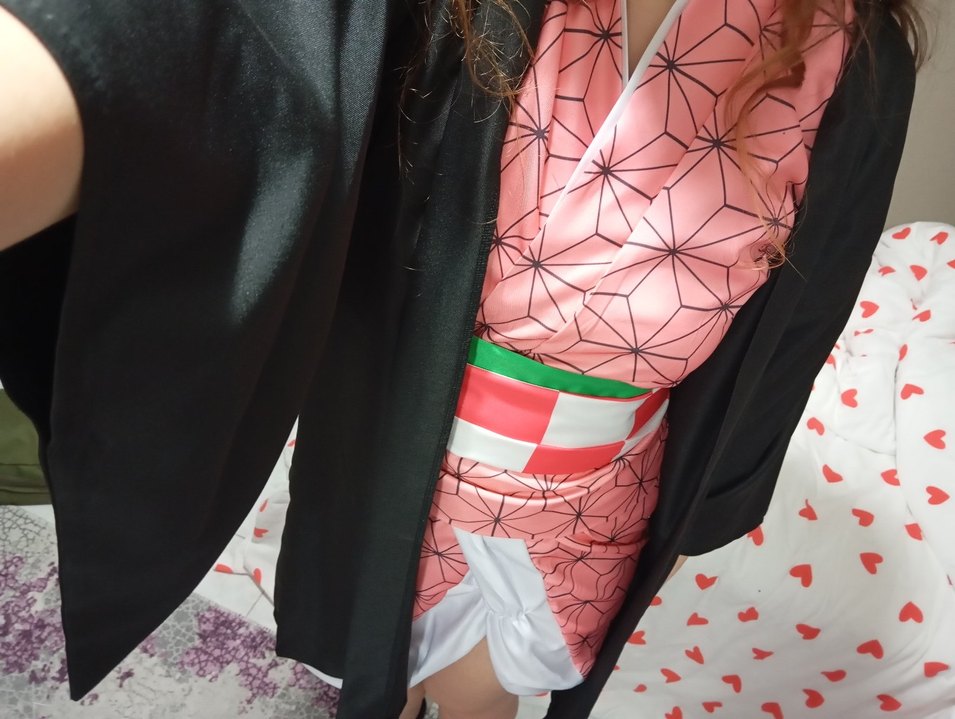 Nezuko Cosplay Tam Set - Görsel 2