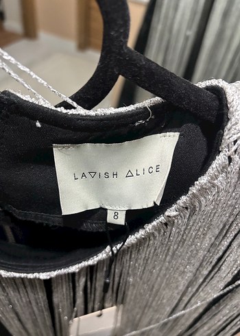 Püsküllü Gri Uzun Kollu Kadın Mini Elbise - Görsel 6