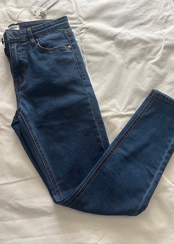 Kadın Mavi Denim Normal Boy Jean - Görsel 2