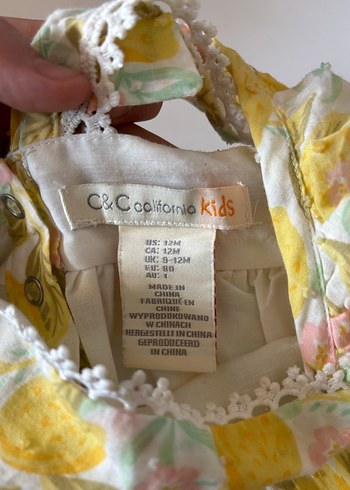 Sarı Nakışlı Bohem Kız Elbisesi - Görsel 2