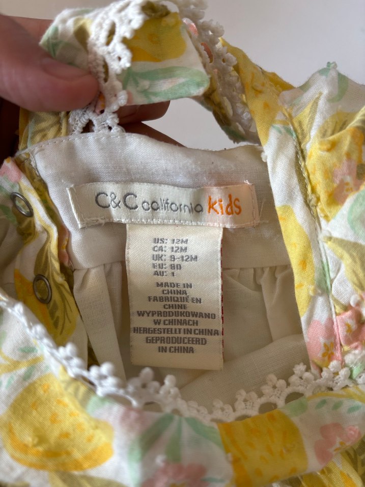 Sarı Nakışlı Bohem Kız Elbisesi - Görsel 2