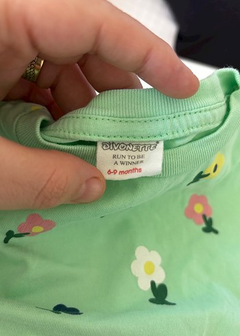 Çiçek Desenli Kısa Kollu Bebek Takımı - Görsel 2