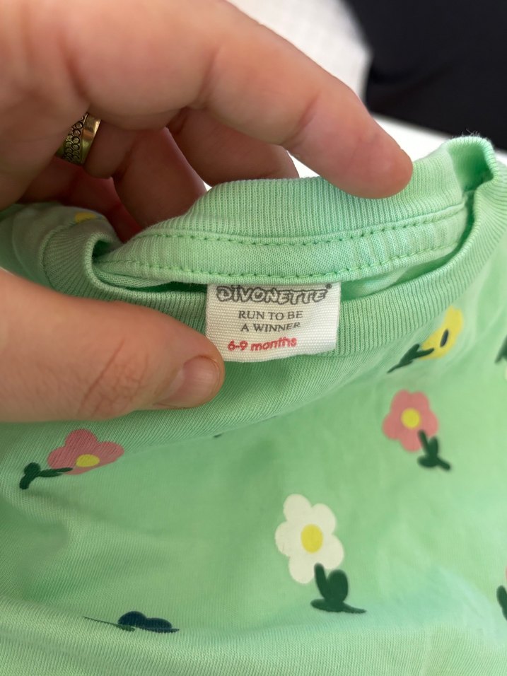 Çiçek Desenli Kısa Kollu Bebek Takımı - Görsel 2