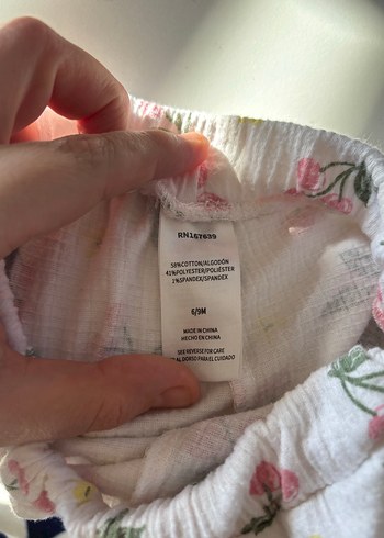 Nakışlı Pilili Beyaz Bebek Kız Takımı - Görsel 2