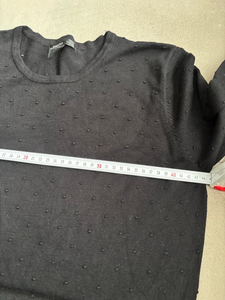 Düğmeli Uzun Kollu Siyah elbise - Görsel 4