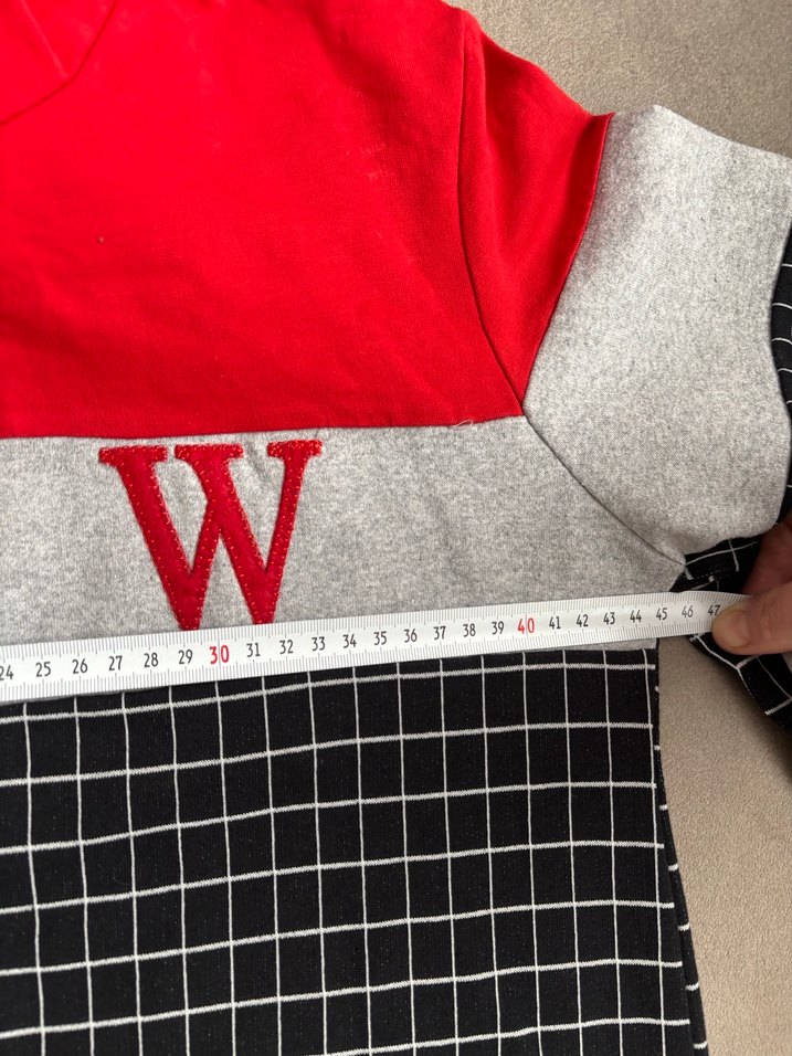 Kareli Kapüşonlu Uzun Kollu Kadın Elbise - Görsel 4