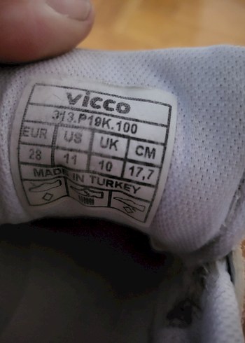 VICCO MARKA Gri Beyaz cırtlı ışıklı sneaker - Görsel 7