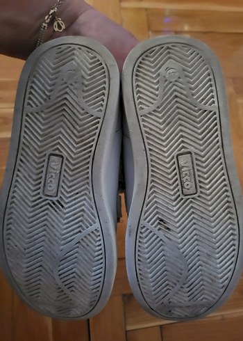 VICCO MARKA Gri Beyaz cırtlı ışıklı sneaker - Görsel 6