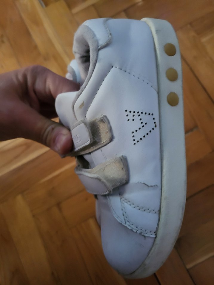 VICCO MARKA Gri Beyaz cırtlı ışıklı sneaker - Görsel 3