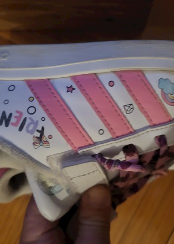 ADİDAS MARKA unicorn  Kız Çocuk Pembe Bağcıklı ve cırtlı Sneaker - Görsel 3