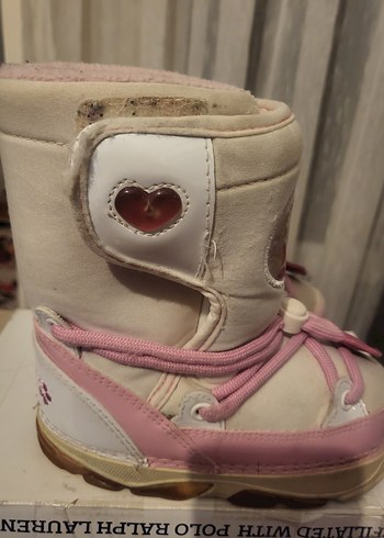 Kız Çocuk Pembe Baskılı Lastik Bot - Görsel 2