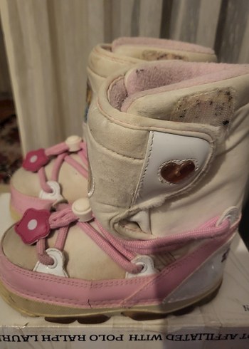 Kız Çocuk Pembe Baskılı Lastik Bot - Görsel 4