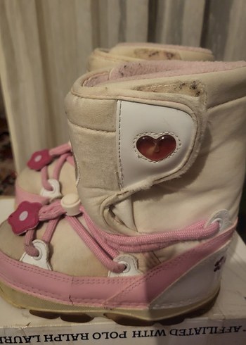 Kız Çocuk Pembe Baskılı Lastik Bot - Görsel 5