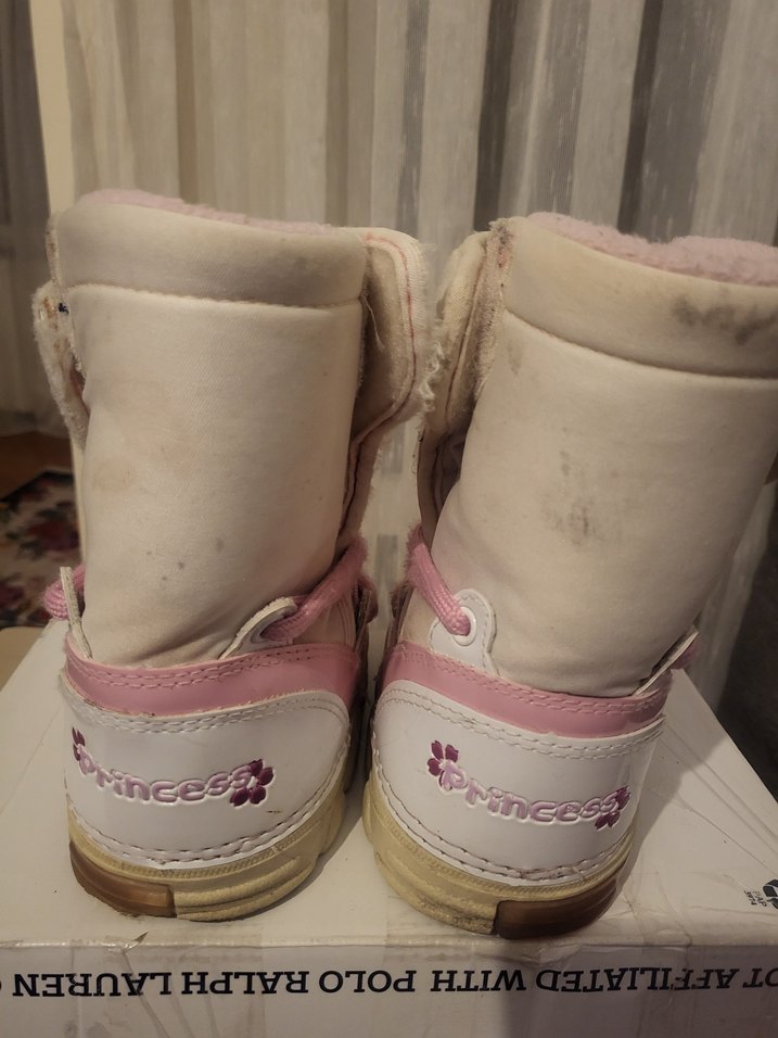 Kız Çocuk Pembe Baskılı Lastik Bot - Görsel 3