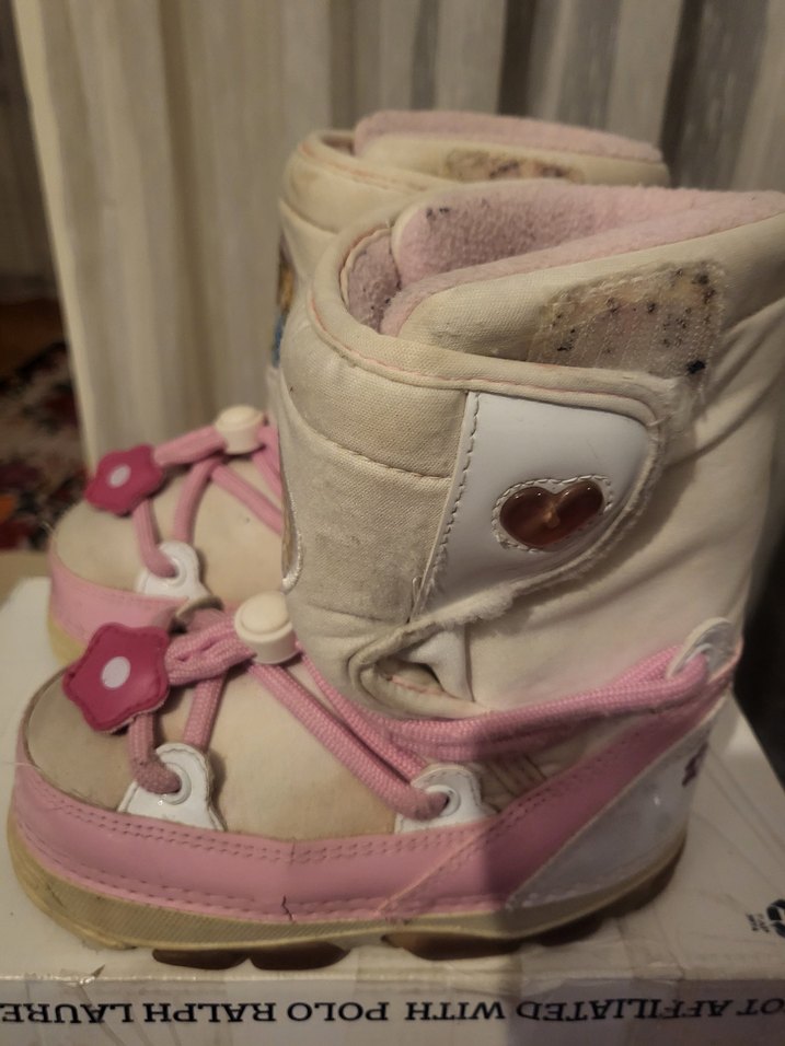 Kız Çocuk Pembe Baskılı Lastik Bot - Görsel 4