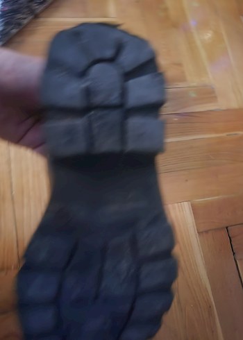 ZARA TARZINDA çocuk  kalın taban Siyah Deri Goth Botlar - Görsel 4