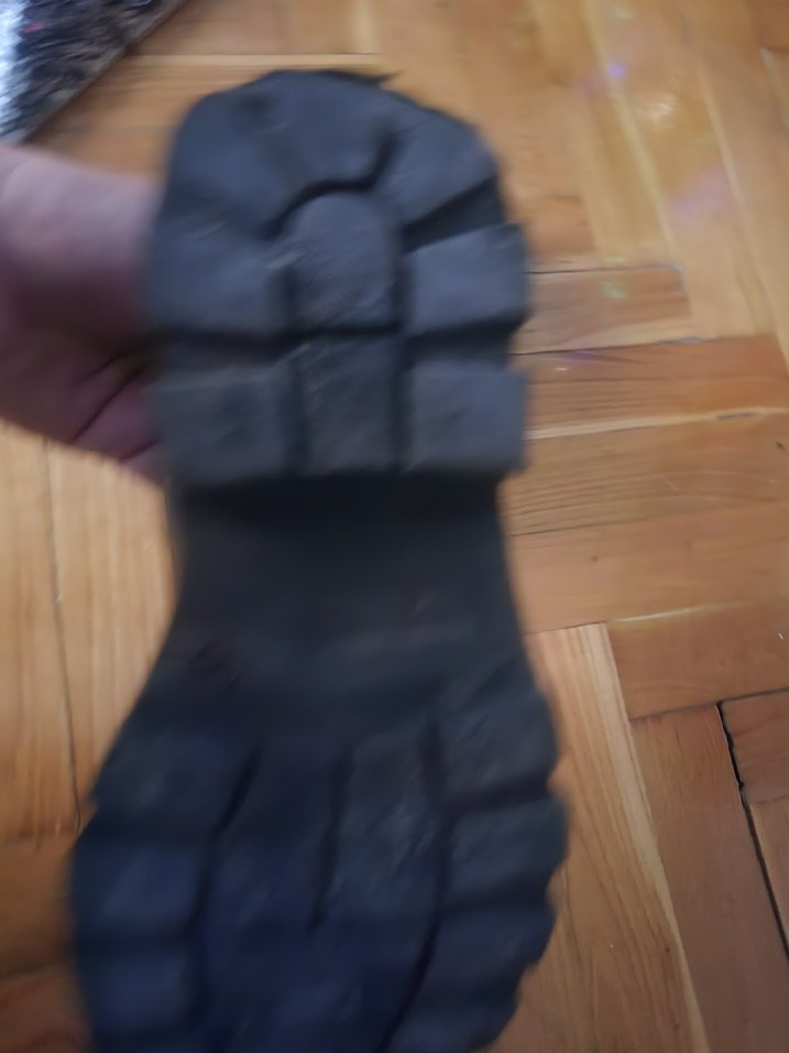 ZARA TARZINDA çocuk  kalın taban Siyah Deri Goth Botlar - Görsel 4