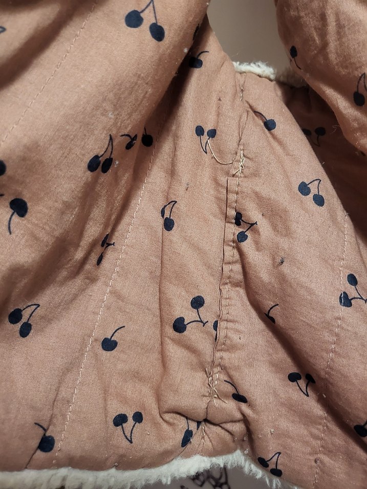 ZARA MARKA Kürklü Kapüşonlu Kız Çocuk Yelek - Görsel 3